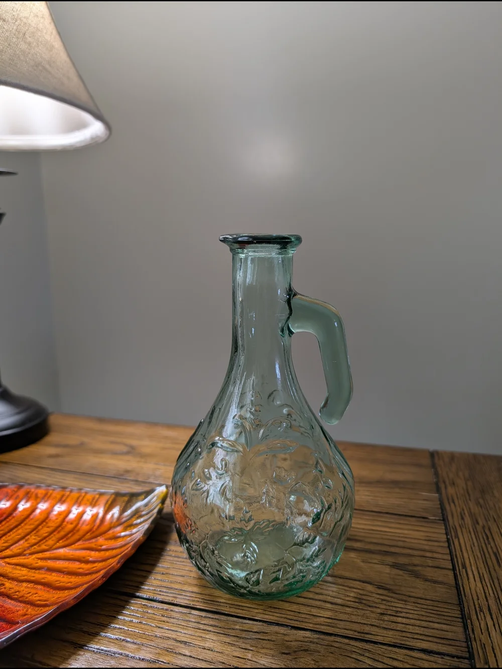 Vintage Canadian Light Green Glass Bottle